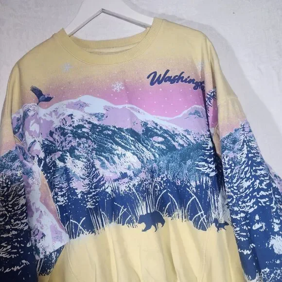 URBAN OUTFITTERS sz L Wilder Washington crewneck sweatshirt oversized - Picture 4 of 8